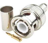 BNC Crimp Plug for CCTV